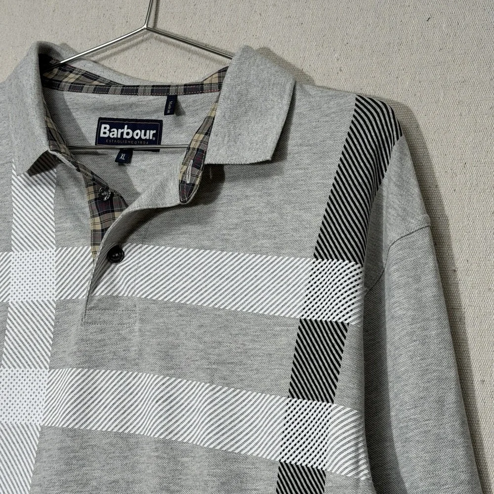 Barbour Men's‎ Blaine Tailored-Fit Tartan Long-Sleeve Polo Shirt